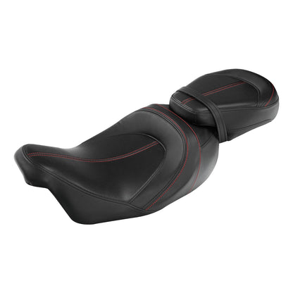 Driver & Passenger Seat Backrest Pad For Harley Touring Electra Road Glide 14-23