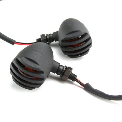 2x Motorcycle Bullet Brake Turn Signal Tail Light For Harley Chopper Bobber Cafe