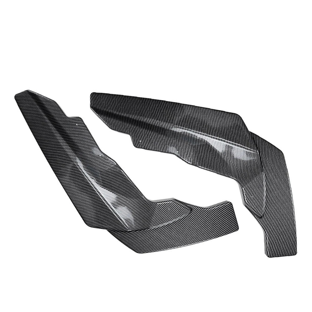 2pcs Carbon Black Rear Bumper Side Spoiler Lip For BMW 2 Series M2 G87 2023-2024