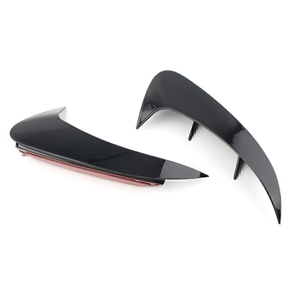 ABS Rear Bumper Fins Trim Canards Splitter For Benz A Class W177 Sport 2019+ Blk