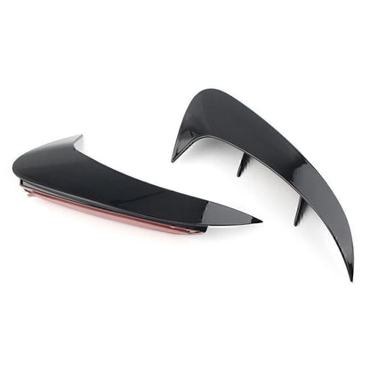 ABS Rear Bumper Fins Trim Canards Splitter For Benz A Class W177 Sport 2019+ Blk