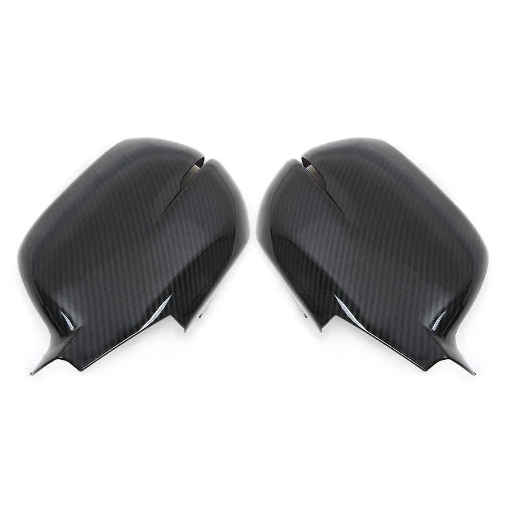 Carbon Fiber style Rearview Side Mirror Cover Caps Trim For Honda CR-V 2017-2019