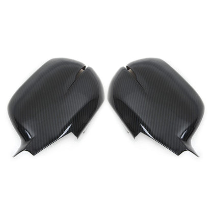 Carbon Fiber style Rearview Side Mirror Cover Caps Trim For Honda CR-V 2017-2019