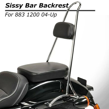 20" Tall Sissy Bar Backrest For 2004-21 Harley Sportster Nightster Iron 883 1200