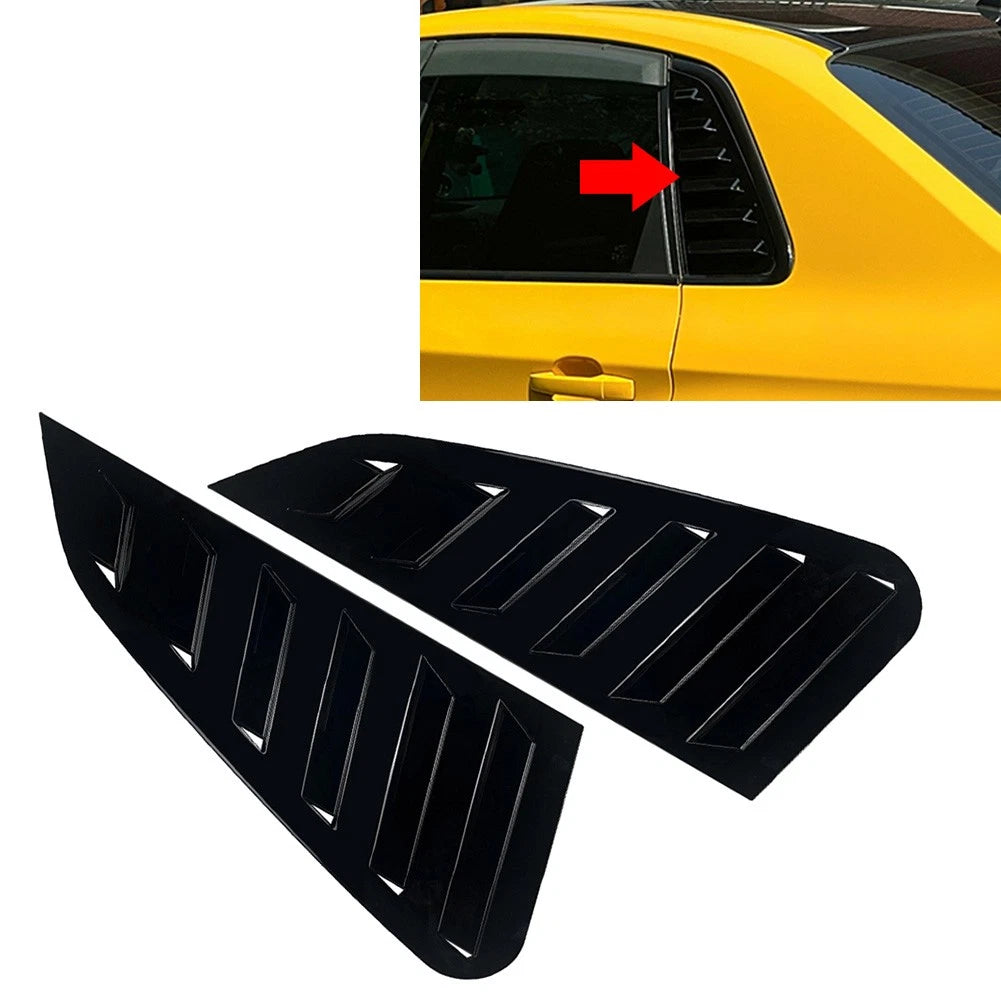 2pcs Rear Window Shutter Louvers Cover Trim For Subaru Impreza WRX STI 2011-2014