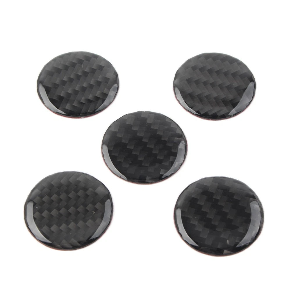 5 Pcs Door Handle Push Button Knobs Cover Trim For Jeep Wrangler JK 2007-2017