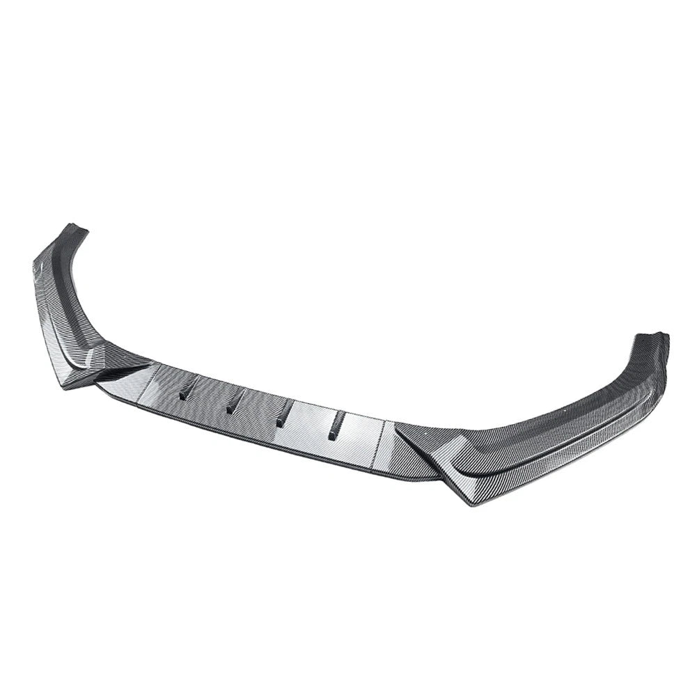 Carbon Look Front Bumper Splitter Spoiler Lip For Audi A4 B9 S4 Sedan 2017-2019