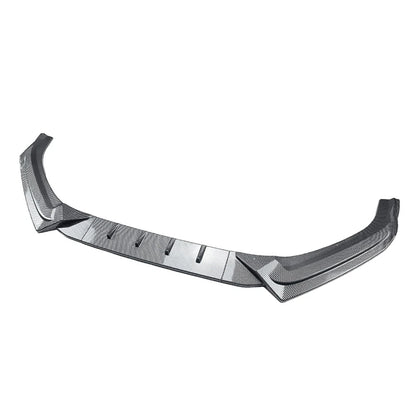 Carbon Look Front Bumper Splitter Spoiler Lip For Audi A4 B9 S4 Sedan 2017-2019