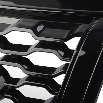 Front Bumper Center Upper Grille Glossy Black For Range Rover Evoque 2010-2018