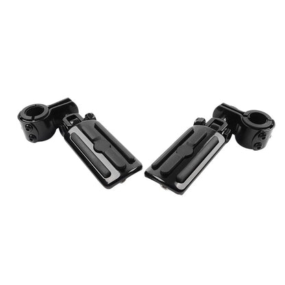 Motorcycle Highway Foot Pegs Rests 1" 1-1/4" Crash Bar Fit Harley Touring Fatboy