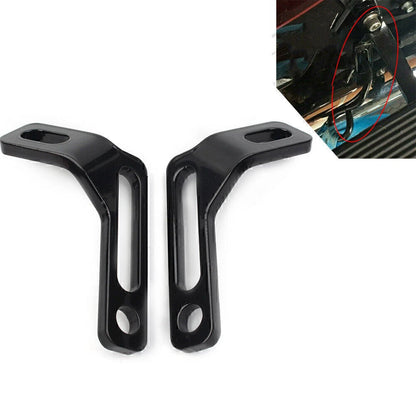 Rear Footrest Tie-Down Brackets For Harley Road King Electra Street Glide Black