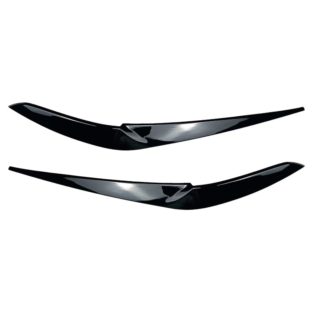 Glossy Black Front Fog Light Eyebrow Cover For BMW X5 2018-22 For BMW X6 2019-22