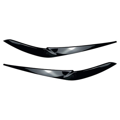 Glossy Black Front Fog Light Eyebrow Cover For BMW X5 2018-22 For BMW X6 2019-22