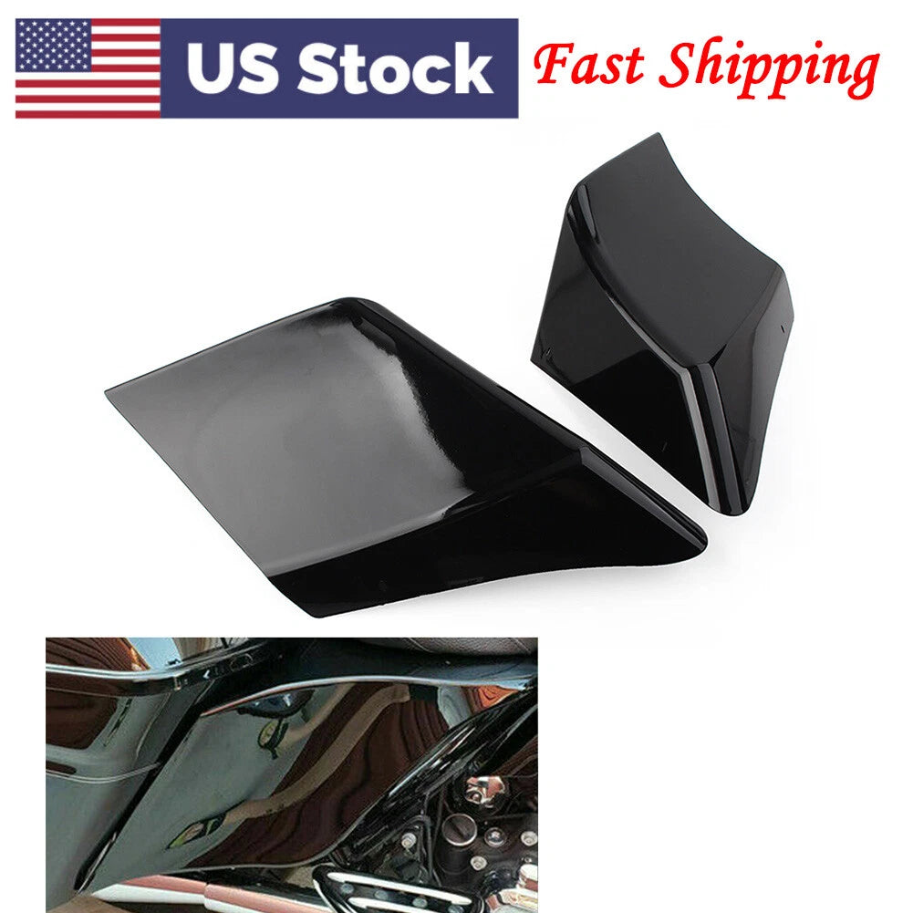 For Harley Road Electra Glide 89-13 Stretched Side Cover Extended Black Pair US