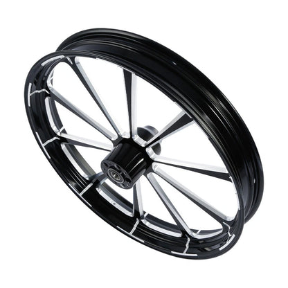 30" Front Wheel Rim Hub Single Disc Painted Fender For Harley Touring 08-Up ABS