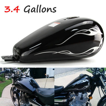 Glossy Black 3.4 Gallons Fuel Gas Tank For Honda CMX250 CMX 250 Rebel 1985-2016
