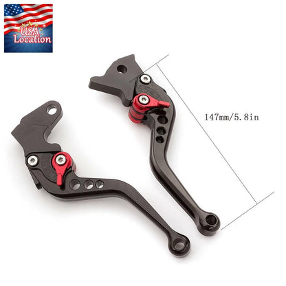 For Yamaha YZF R1 2004-2008 R6 2005-2016 CNC Brake Clutch Levers Handle Grips US