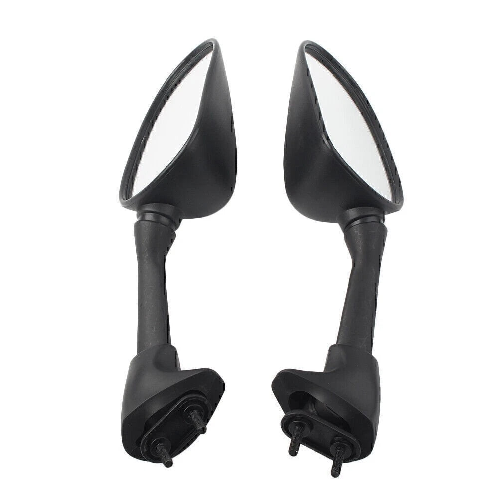 Pair Rearview Side Mirror for Yamaha YZF R6 2001 2002 Black ABS Plastic Shell