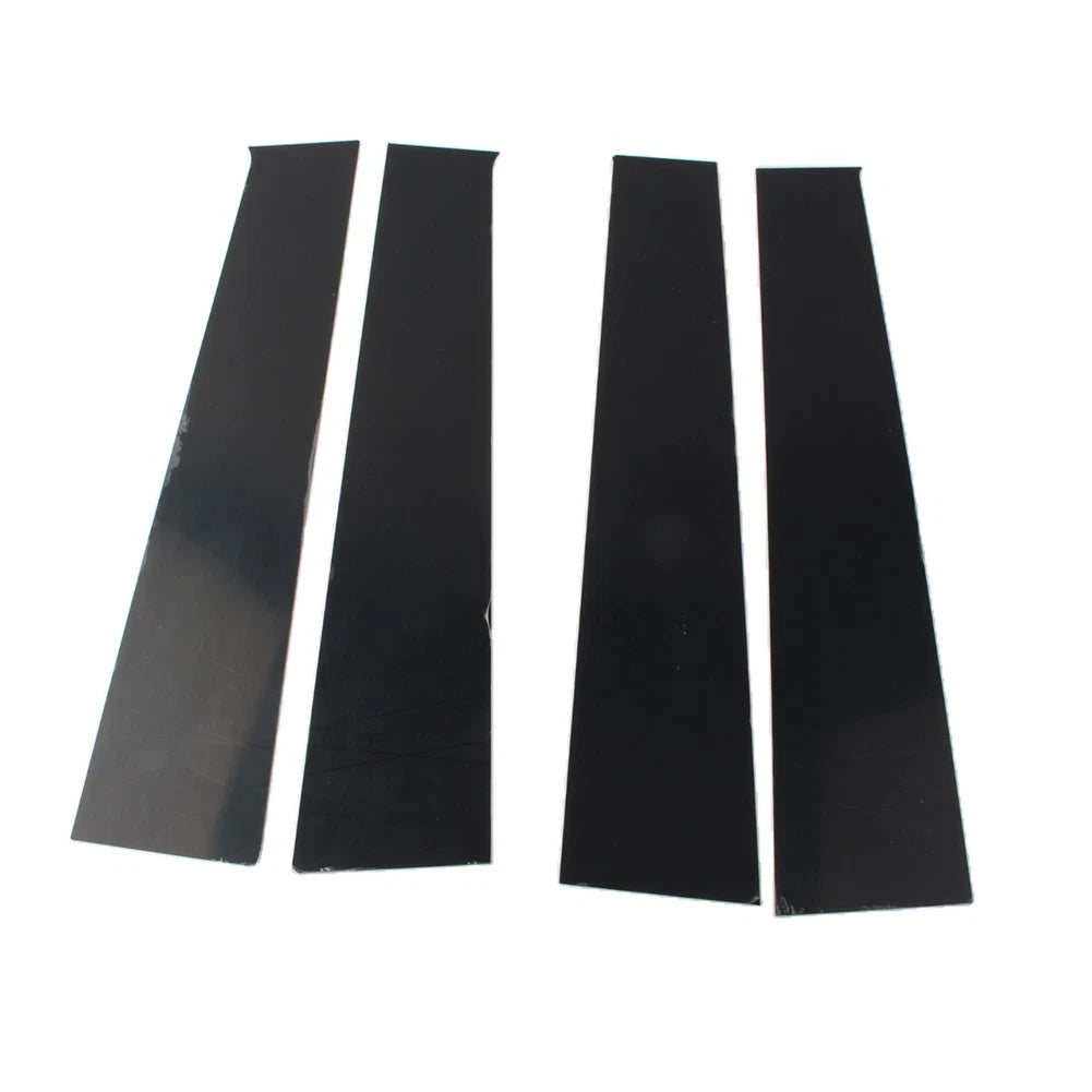 4 Pcs Bright Black Car Window Pillar Posts Door Trims For Dodge Ram 1500 2009-18