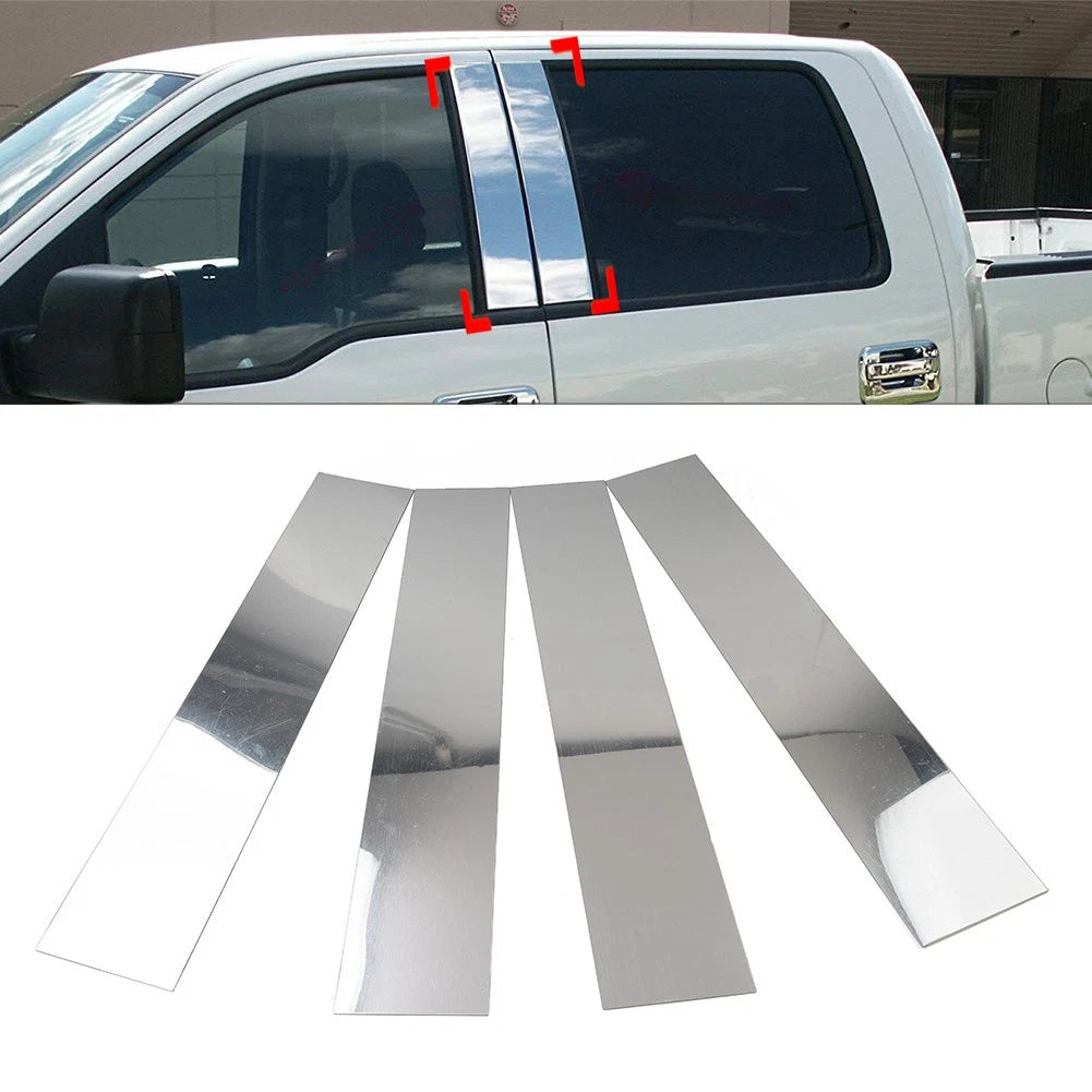 Pillar Post Door Window Cover Trim For Ford F-150 For Lincoln Mark LT 2004-2014