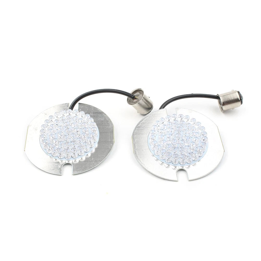 1157 Red LED Turn Signal Light Indicator Inserts for Harley Electra/Ultra