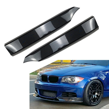 Front Bumper Side Spoiler Lip Carbon Fiber For BMW 1 Series E82 E88 M-Tech 08-13
