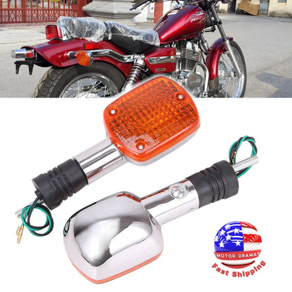 2X Turn Signal Blinker Light For Honda Magna VF250 VF750 Rebel CA250 CMX250
