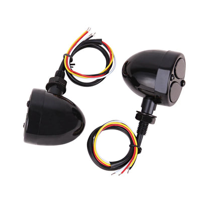 Motorcycle LED Bullet Red Amber Brake Blinker Turn Signal Tail Lights For Harley