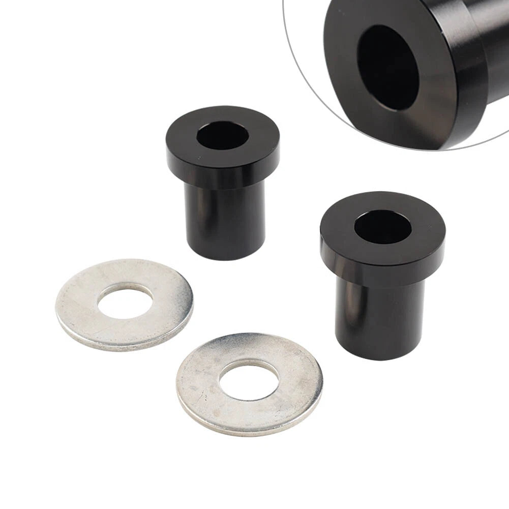 CNC Solid Handlebar Riser Bushings For Harley Touring Road King Softail Black