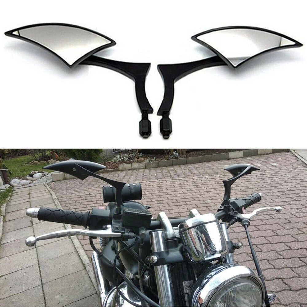 Black Motorcycle Side Mirrors For Harley Street Glide Special Road Electra Glide