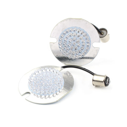 1157 Red LED Turn Signal Light Indicator Inserts for Harley Electra/Ultra