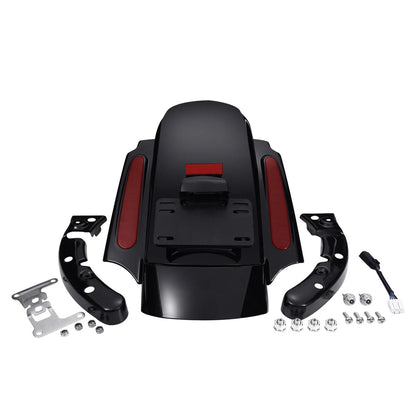 5" Saddlebags 6X9" Speaker Lids & LED Rear Fender Fit For Harley Touring 2009-13