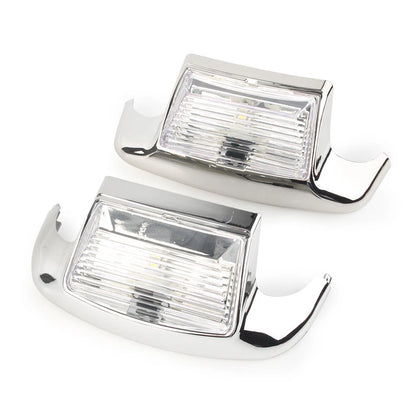 Fender Tip Light Front & Rear For Harley Davidson FLHT FLT FLHS FLHR White Lens