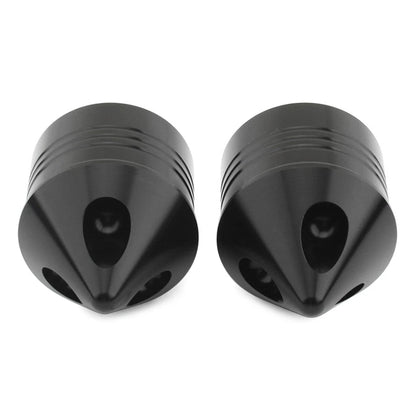 Front Wheel Axle Nut Covers Cap For Harley Touring Road Glide Dyna Softail Black