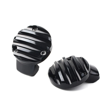 2 Pcs Throttle Covers Throttle Body Covers Kit Black Fit For Bobber 2017-2020