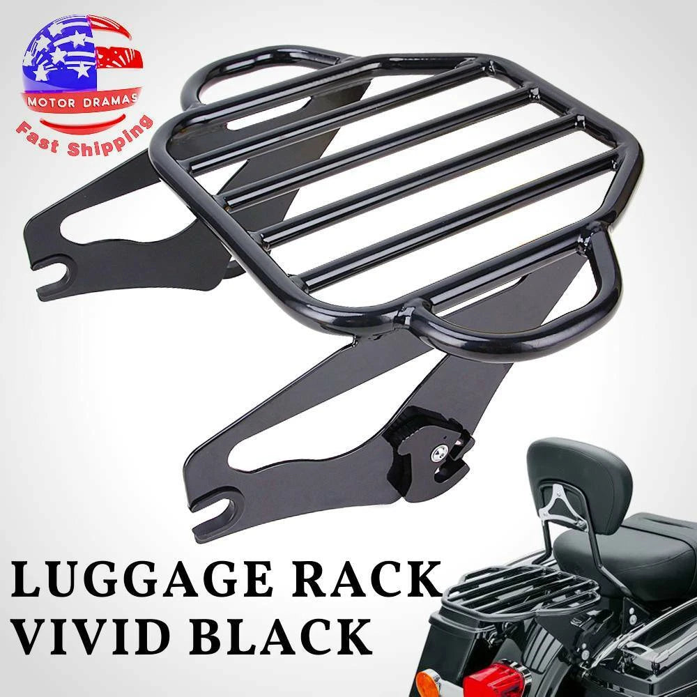 Detachable 2Up Luggage Rack For Harley Touring Road King Electra Glide 2009-2021