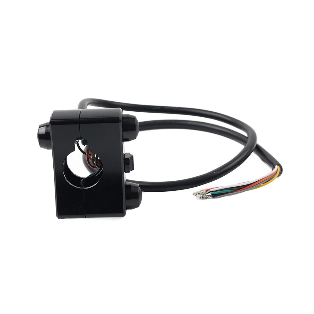 1" Handlebar Control Switch Horn Turn Signal Light Black For Harley Bobber