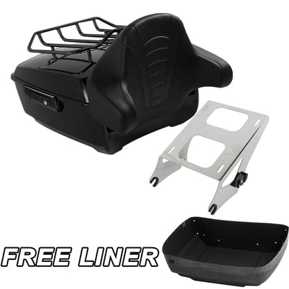 King Trunk Pad Mount Rack Fit For Harley Touring Road Glide 14-Up TCMT