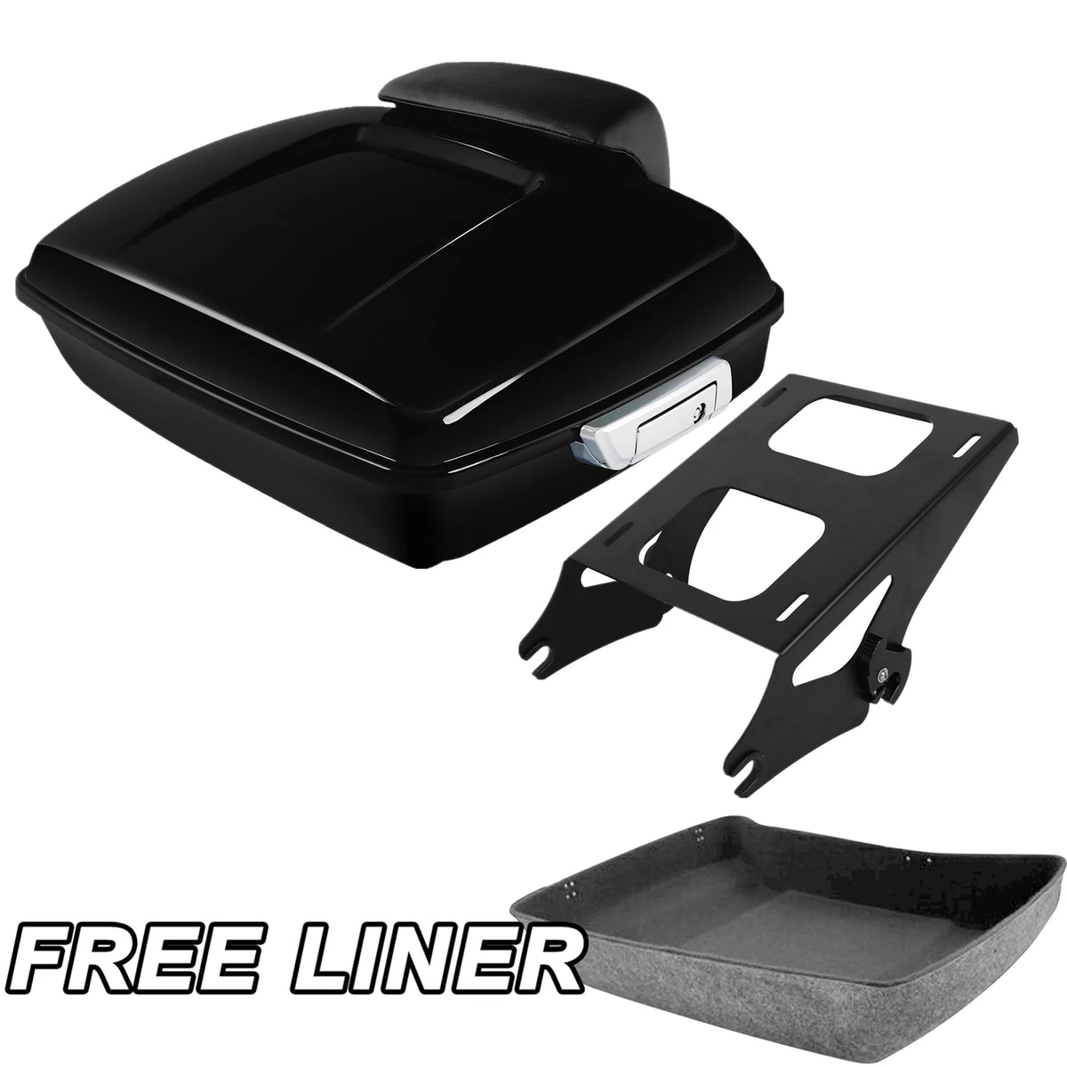 Chopped Trunk Pad Mount Rack Fit For Harley Electra Road Glide 2014-UP