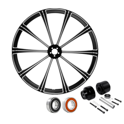 30'' Front Wheel Rim Single Disc Wheel Hub Fit For Harley Street Glide 08-25 ABS