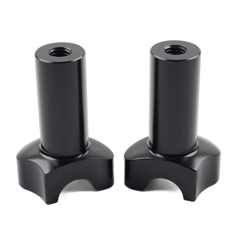 3.5" Straight Handlebar Risers Black For Harley 1" Bar Dyna Sportster Softail