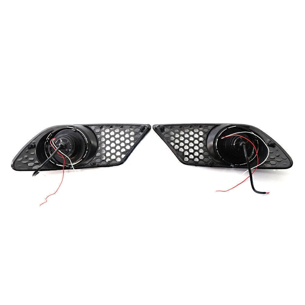 Pair Front Bumper FogLight Grill with light For Mercedes Benz C CLASS W204 08-10