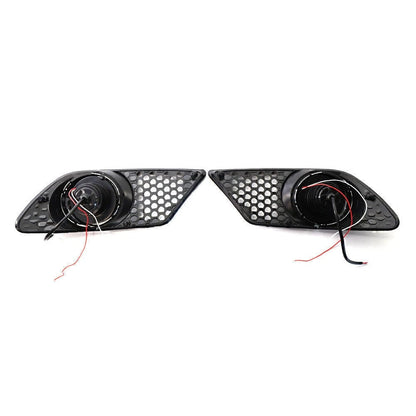 Pair Front Bumper FogLight Grill with light For Mercedes Benz C CLASS W204 08-10