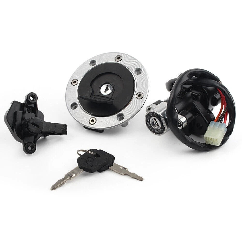 Ignition Switch+Fuel Gas Cap Lock+Key Set Fit Suzuki GSF600 GSF1200 Bandit 95-05