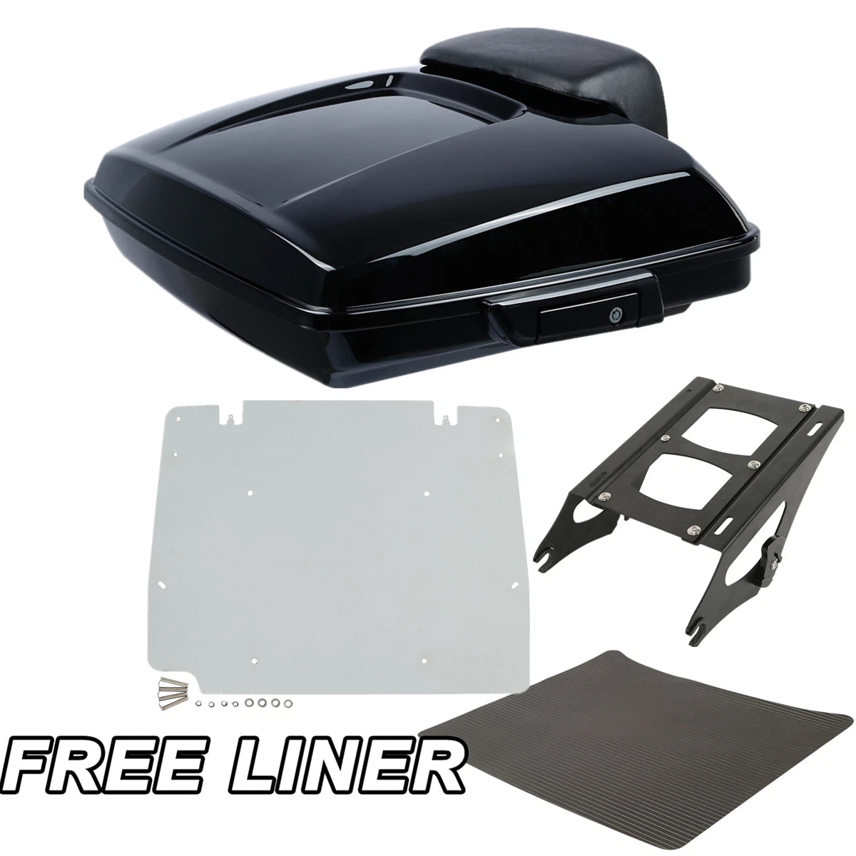Razor Trunk Pad Mount Rack Plate Fit For Harley Davidson Touring Glide 2014-2025