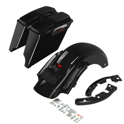 Extended Saddlebags 6X9" Speaker Lid Rear Fender Fit For Harley Road Glide 09-13