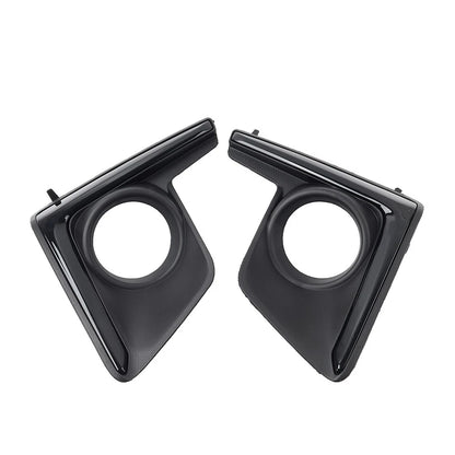 2pcs Front Bumper Fog Light Bezel Cover Black For Subaru Crosstrek 2016-2017