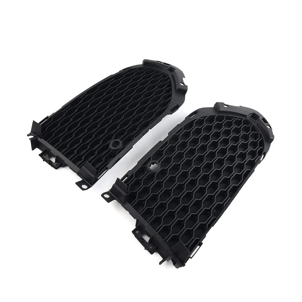 Closed Mesh Front Bumper Fog Light Lamp Grill With PDC For Jaguar F-Pace 2016-20