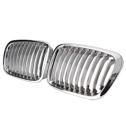 Chrome Front Kidney Grille For BMW E46 4D Sedan 320i 323i 325i 328i 330i 98-2001