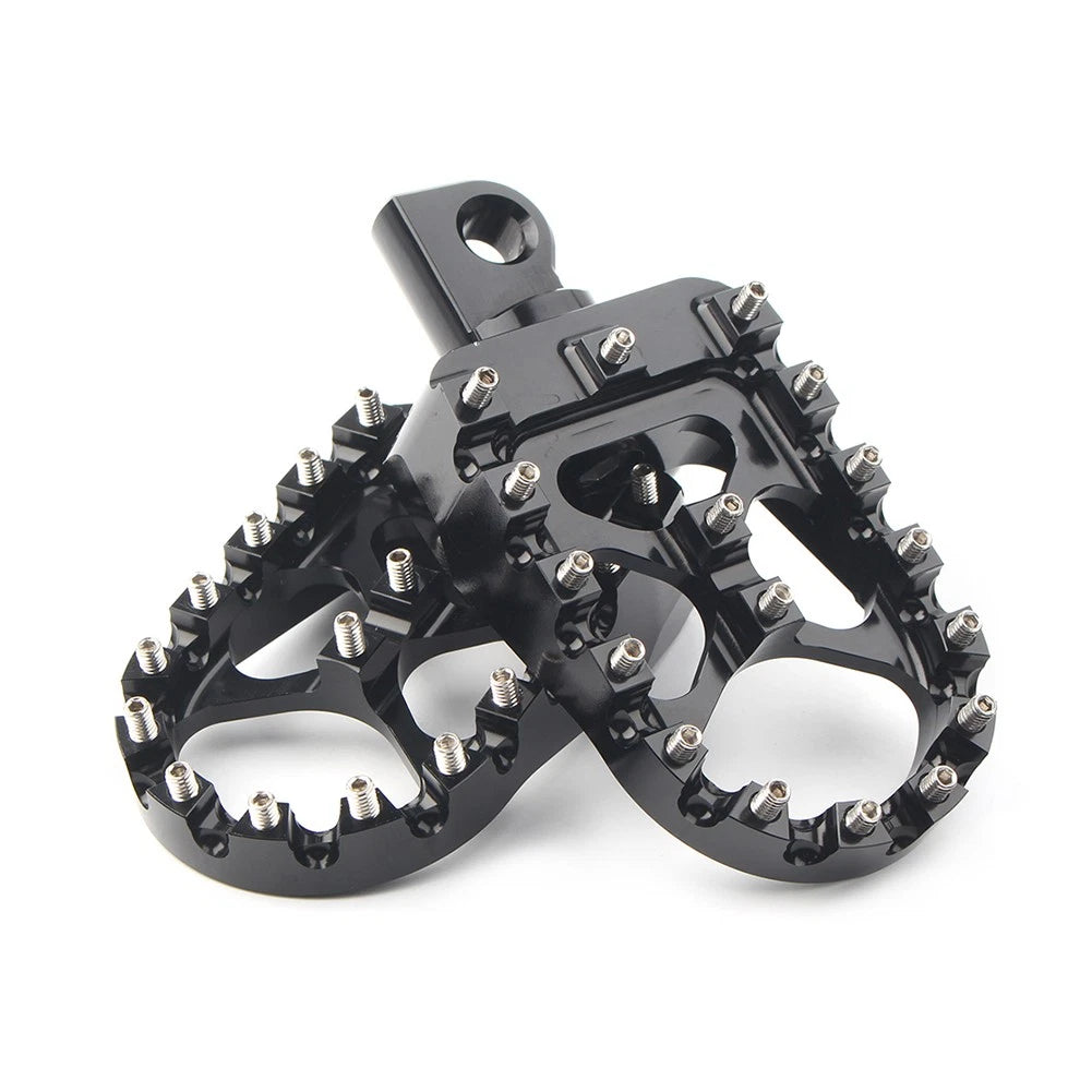 Wide Foot Peg MX Style For Harley Dyna Sportster Iron 883 Fatboy Bobber